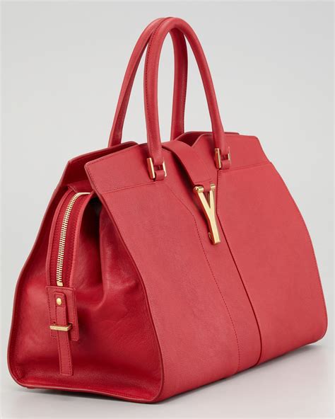 ysl red tote|ysl shopping tote.